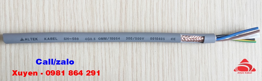 Dây cáp điện 2x2x0.5 Cu đồng nguyên chất Altek Kabel