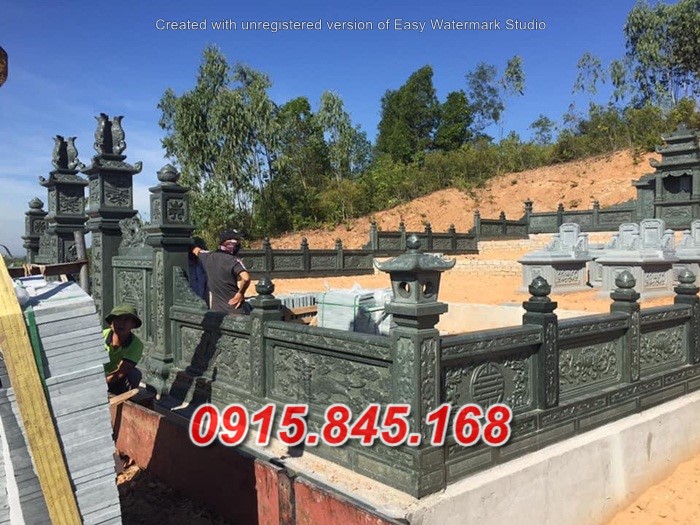 08 Lan can đá xanh tự nhiên đẹp nhất Yên Bái