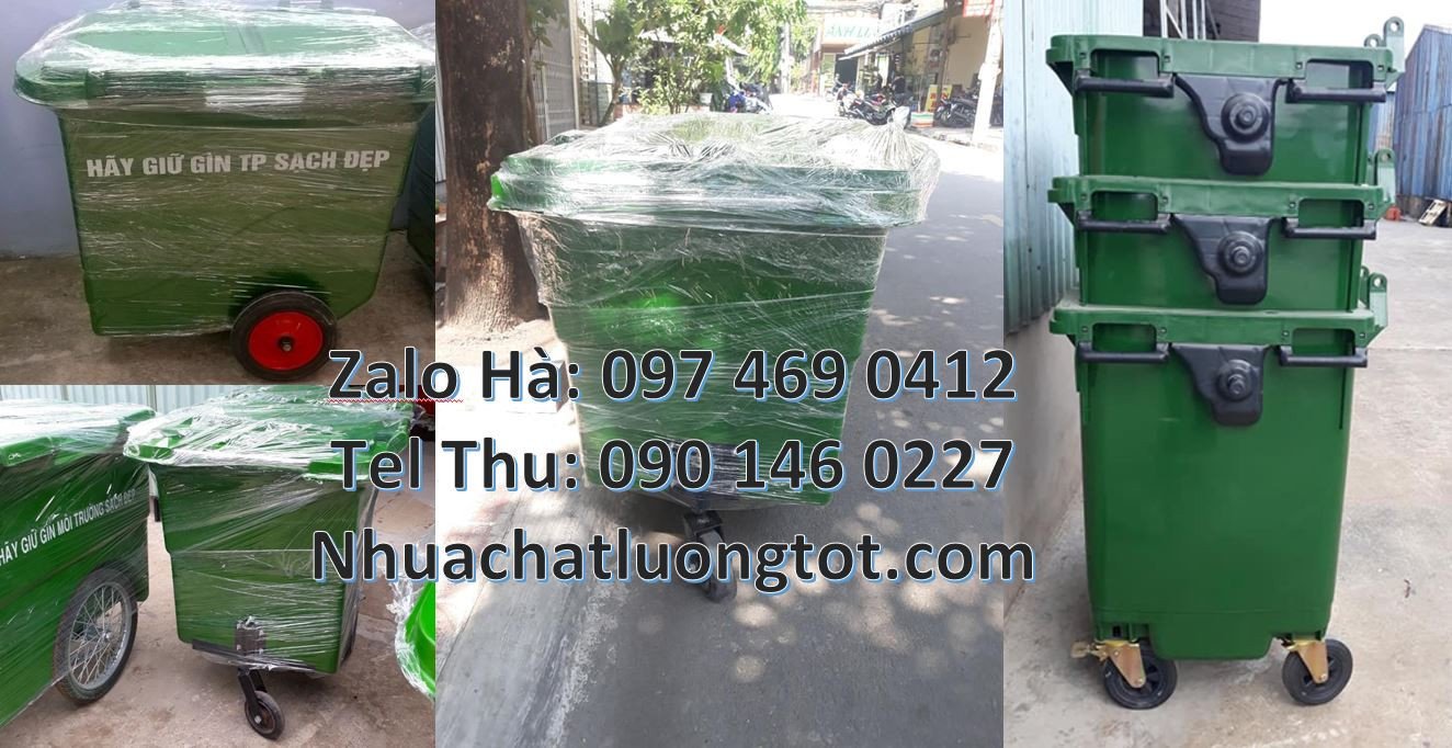 Bán xe thu gom rác cỡ lớn có 3 bánh xe cao su,xe thu gom rác bánh hơi