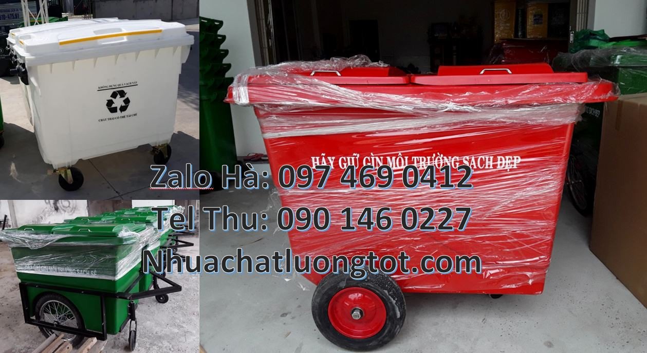 Bán xe thu gom rác cỡ lớn có 3 bánh xe cao su,xe thu gom rác bánh hơi