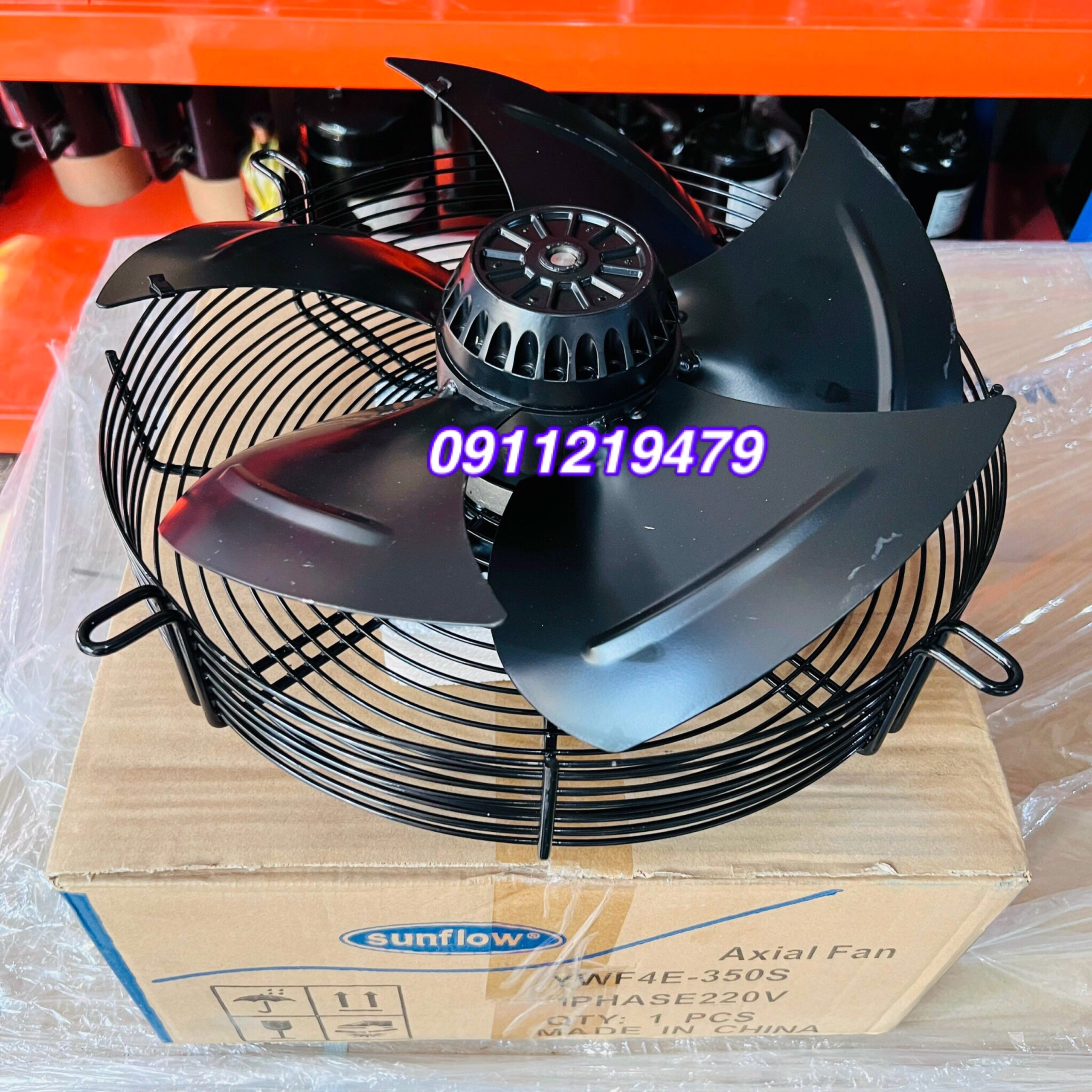 HÀNG CÓ SẴN QUẠT ĐƯỜNG KÍNH D350mm điện áp 220V/380V