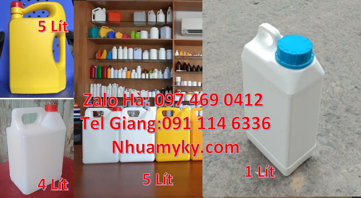 Bán can nhựa loại nhỏ đựng hóa chất,can nhựa 4l đựng thực phẩm giá rẻ