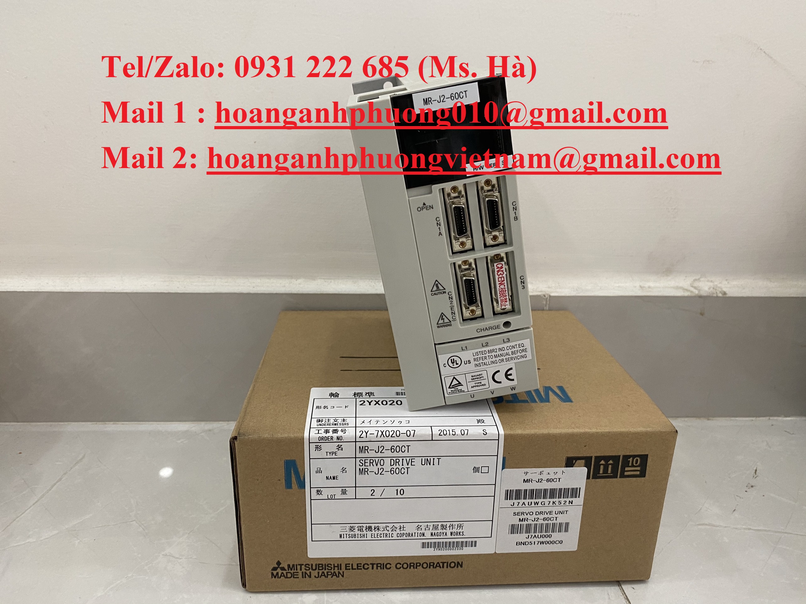 Bộ điều khiển nhập khẩu servo mitsubishi MR-J2-60CT