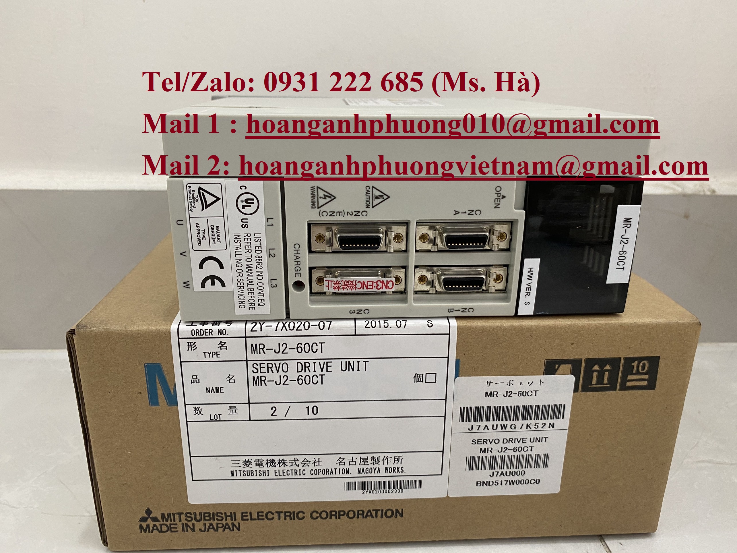 Bộ điều khiển nhập khẩu servo mitsubishi MR-J2-60CT