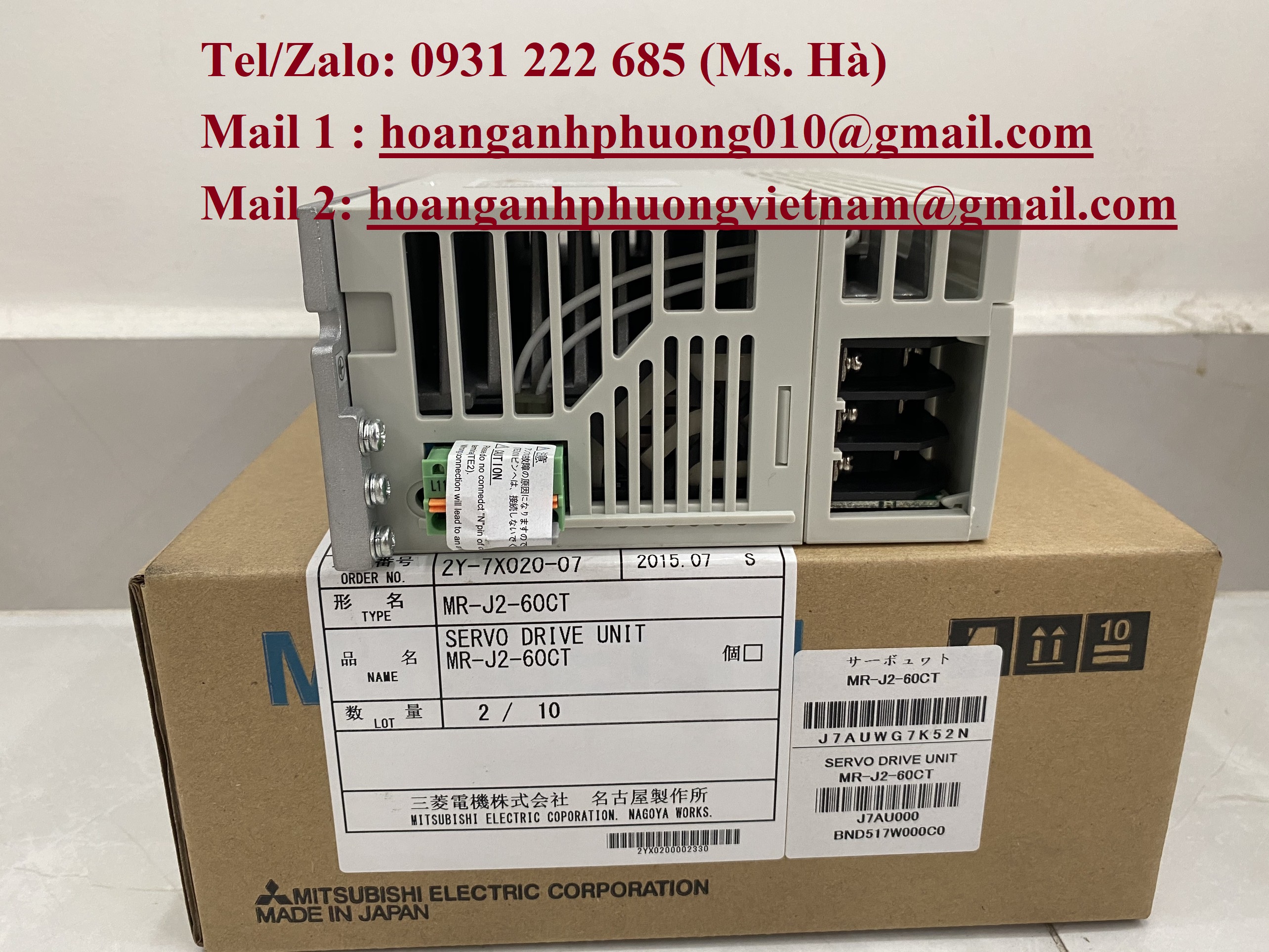 Bộ điều khiển nhập khẩu servo mitsubishi MR-J2-60CT