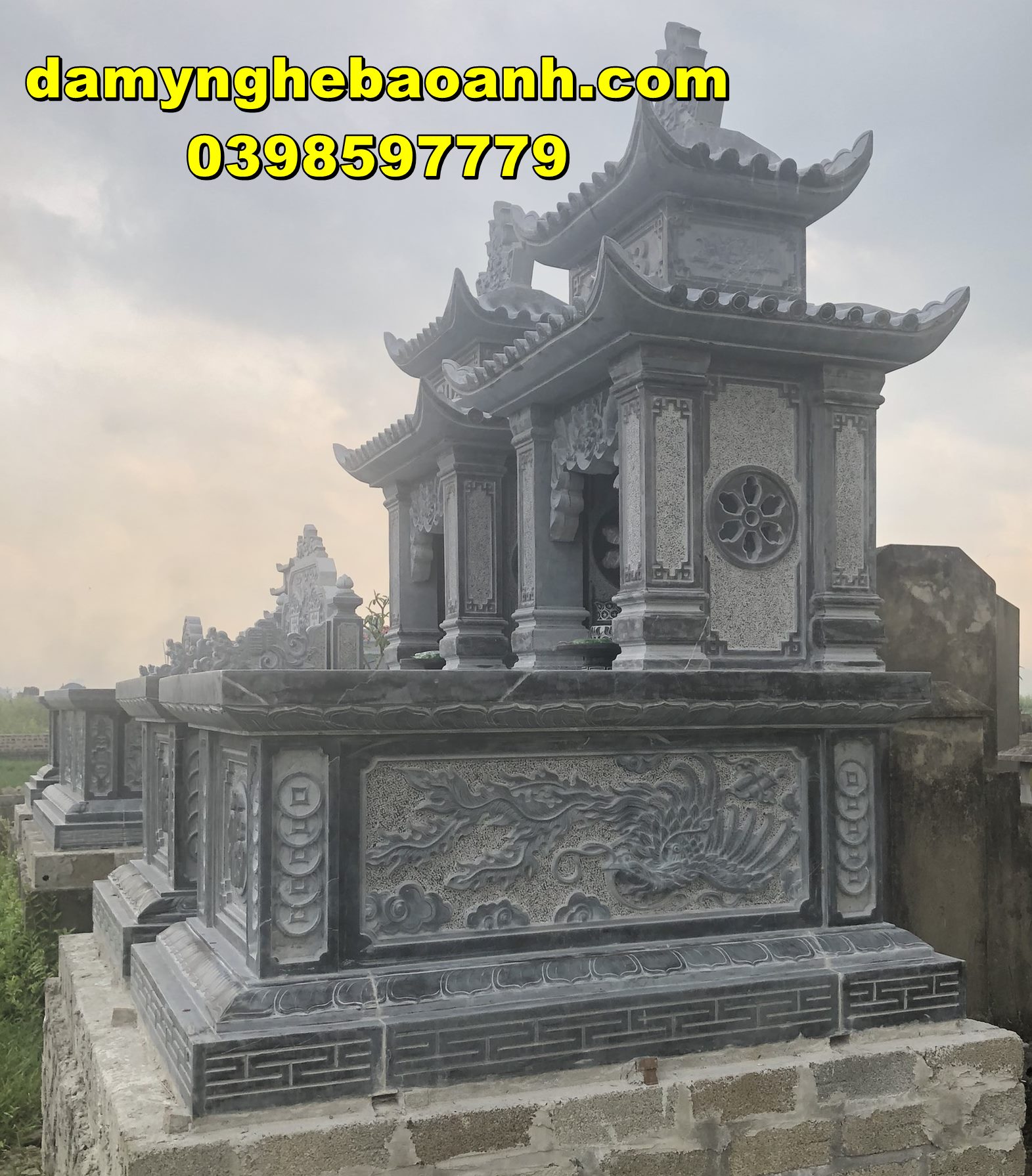 tham khảo mẫu mộ đá đẹp lắp ghép tại bắc ninh