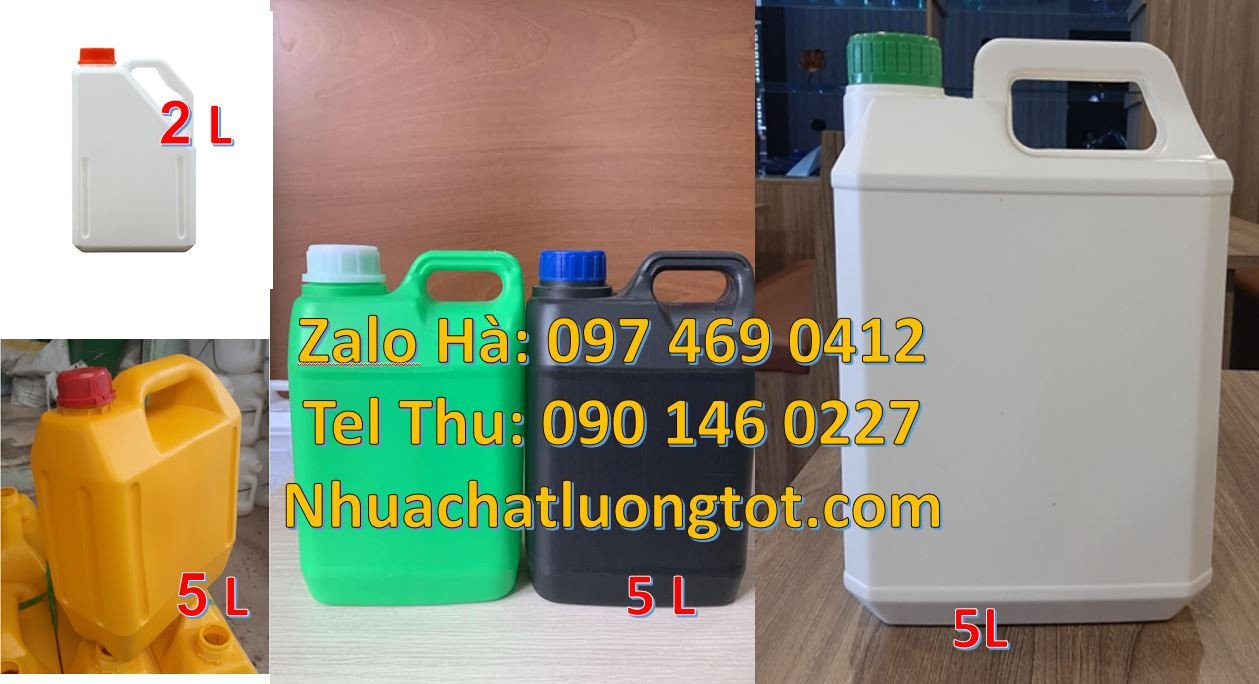 Bán can nhựa nhỏ  đựng hóa chất,can nhựa 5l đựng dầu ăn,can nhựa quai
