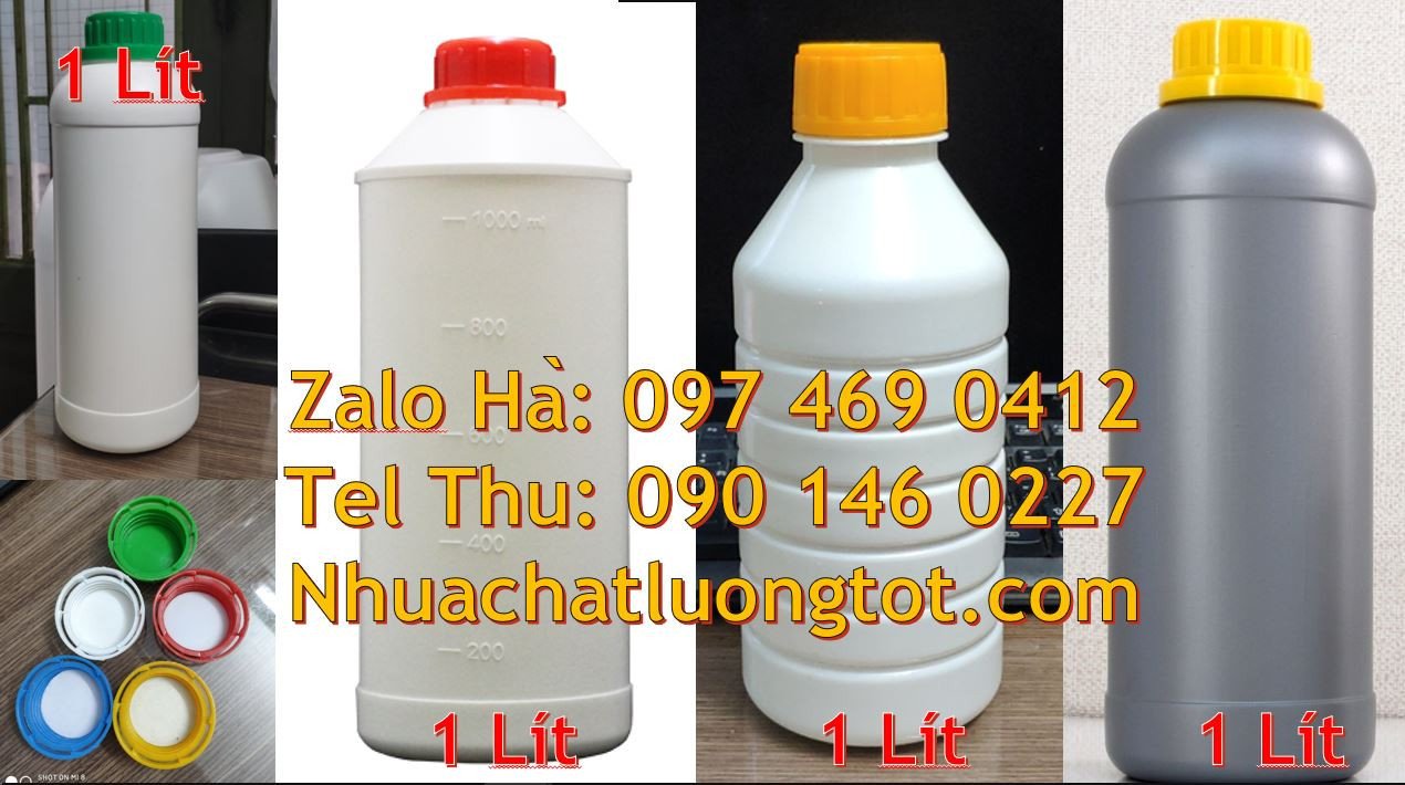 Bán chai nhựa lớn 0.5l màu trắng,chai nhựa tròn hdpe 1l giá rẻ nhất hc