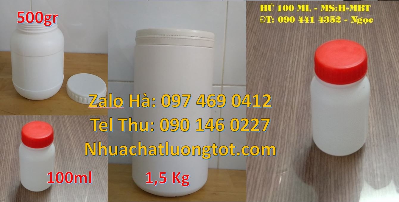 Bán hũ nhựa đựng hóa chất,hũ nhựa đựng mỹ phẩm,hũ nhựa hdpe màu trắng