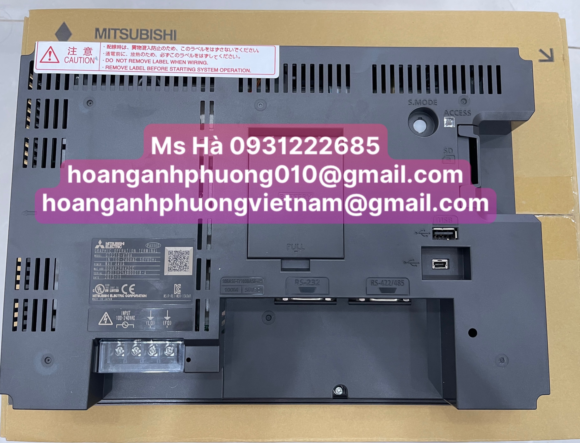 HMI chính hãng mitsubishi GT2310-VTBA - giá cạnh tranh