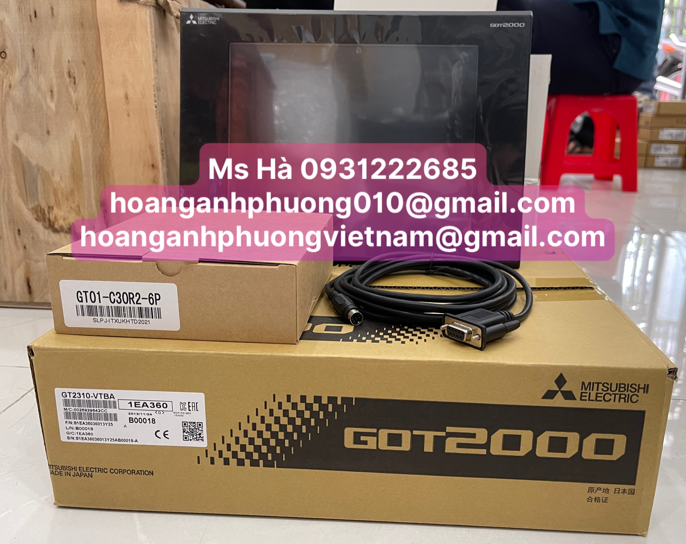 HMI chính hãng mitsubishi GT2310-VTBA - giá cạnh tranh