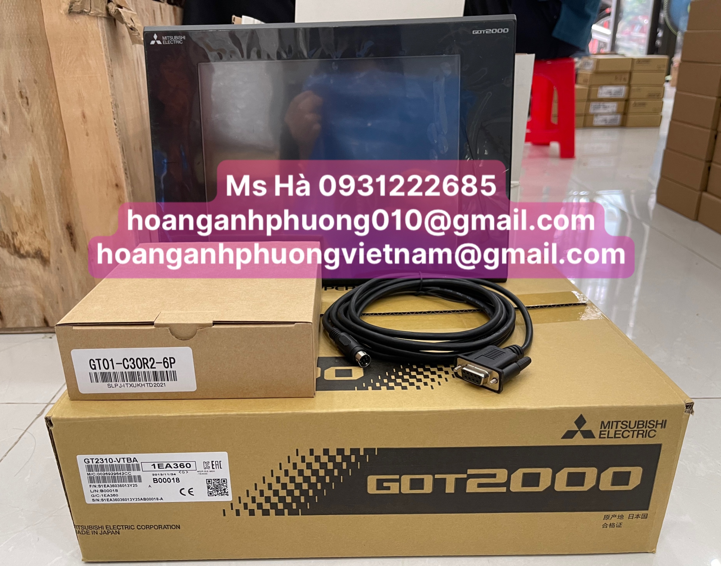 HMI chính hãng mitsubishi GT2310-VTBA - giá cạnh tranh