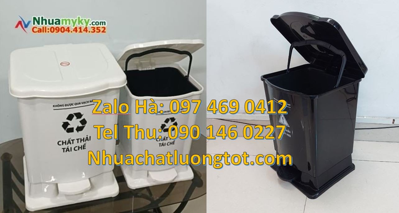 Bán thùng rác y tế giá rẻ,thùng rác y tế có nắp đậy,thùng rác y tế 20l