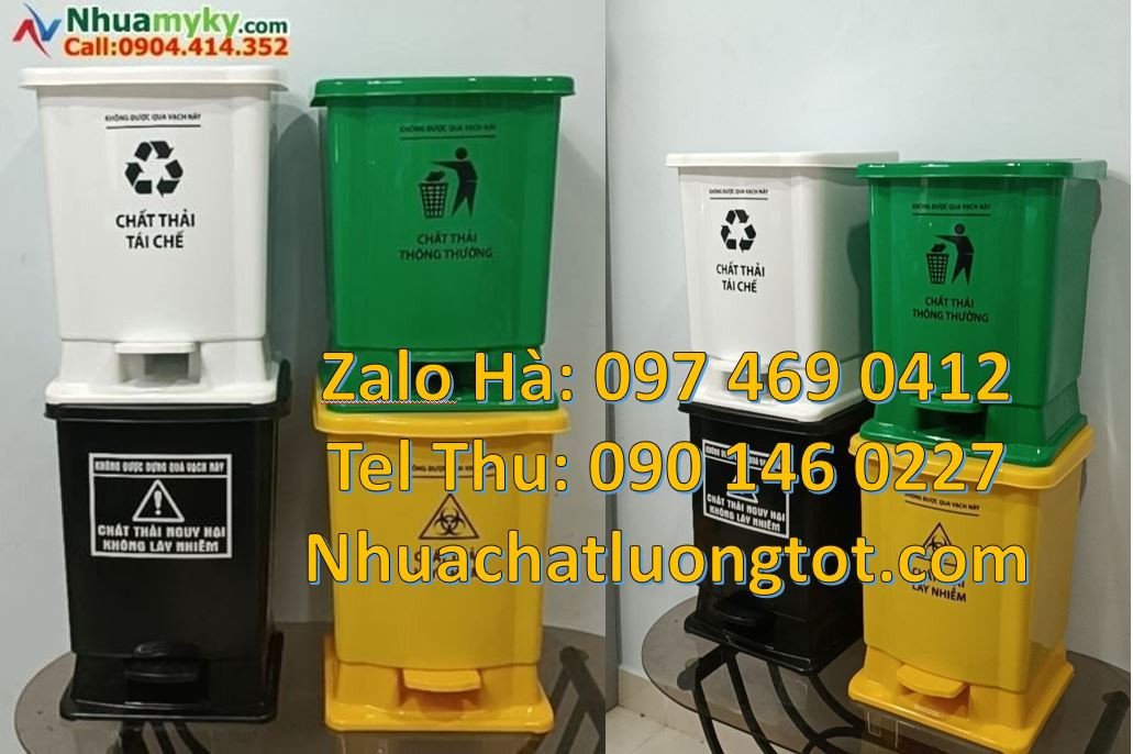 Bán thùng rác y tế giá rẻ,thùng rác y tế có nắp đậy,thùng rác y tế 20l