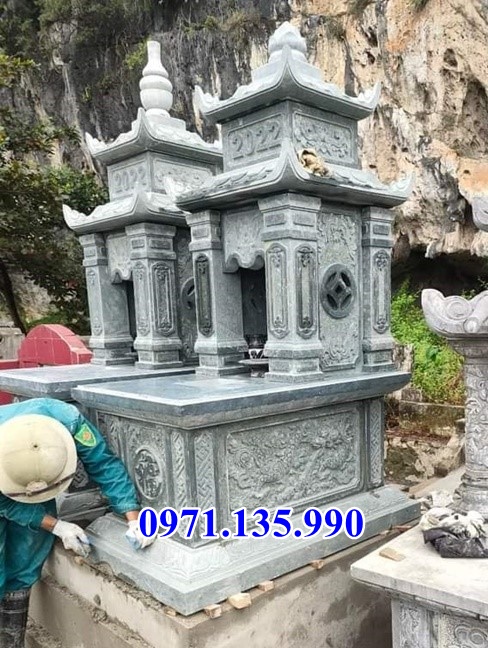 Mộ bằng đá đẹp - Mẫu mộ bằng đá xanh cẩm thạch đẹp bán Ninh Thuận