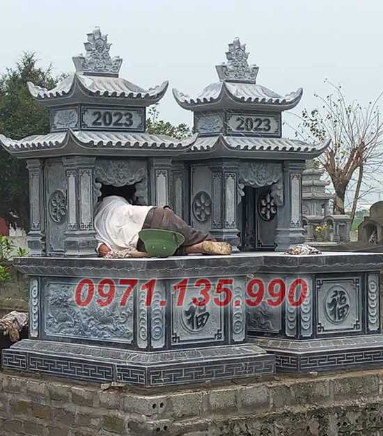 lăng mộ đạo - Mẫu mộ đạo công giáo bằng đá xanh đẹp bán Ninh Thuận
