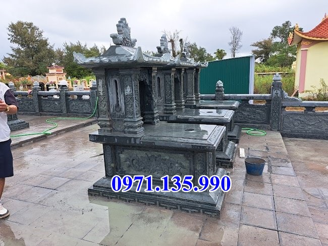 Mộ đá xanh rêu - Mẫu mộ xanh rêu bằng đá đẹp bán tại Ninh Thuận