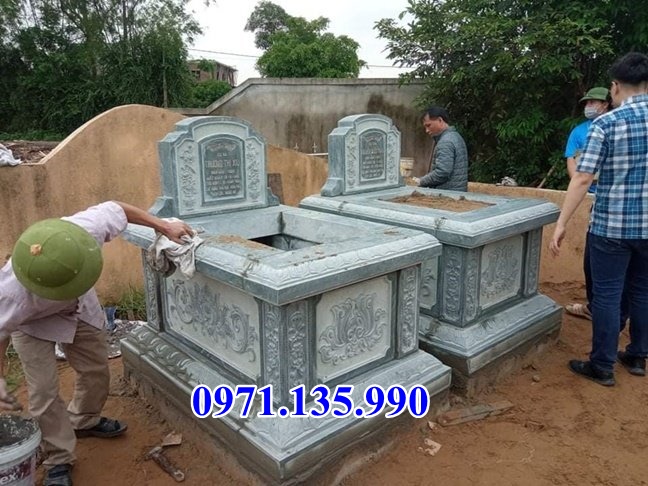 Mộ đá xanh rêu - Mẫu mộ xanh rêu bằng đá đẹp bán tại Ninh Thuận