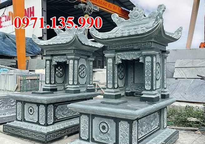 Mộ đá quây - Mẫu chụp mộ bằng đá xanh đẹp bán Ninh Thuận