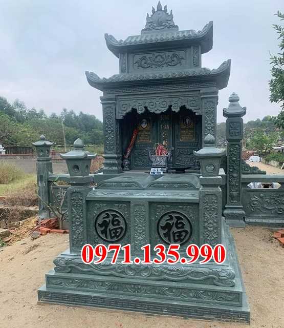 Mộ đá quây - Mẫu chụp mộ bằng đá xanh đẹp bán Ninh Thuận