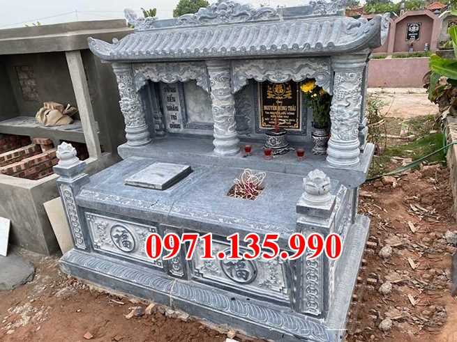 Mộ đá tro cốt - Mẫu mộ để tro cốt bằng đá xanh đẹp bán Ninh Thuận