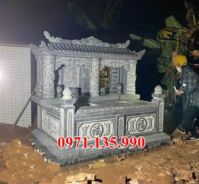 Mộ đá tro cốt - Mẫu mộ để tro cốt bằng đá xanh đẹp bán Ninh Thuận