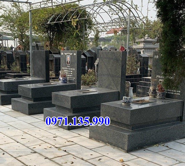 Mộ đá hoa cương - Mẫu mộ bằng đá Granite đẹp bán tại Ninh Thuận
