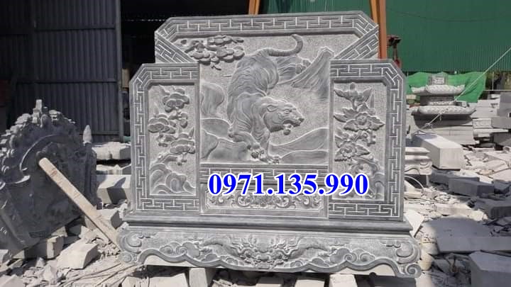 Cuốn thư đá nhà thờ họ - Mẫu bình phong bằng đá đẹp bán tại hà nội