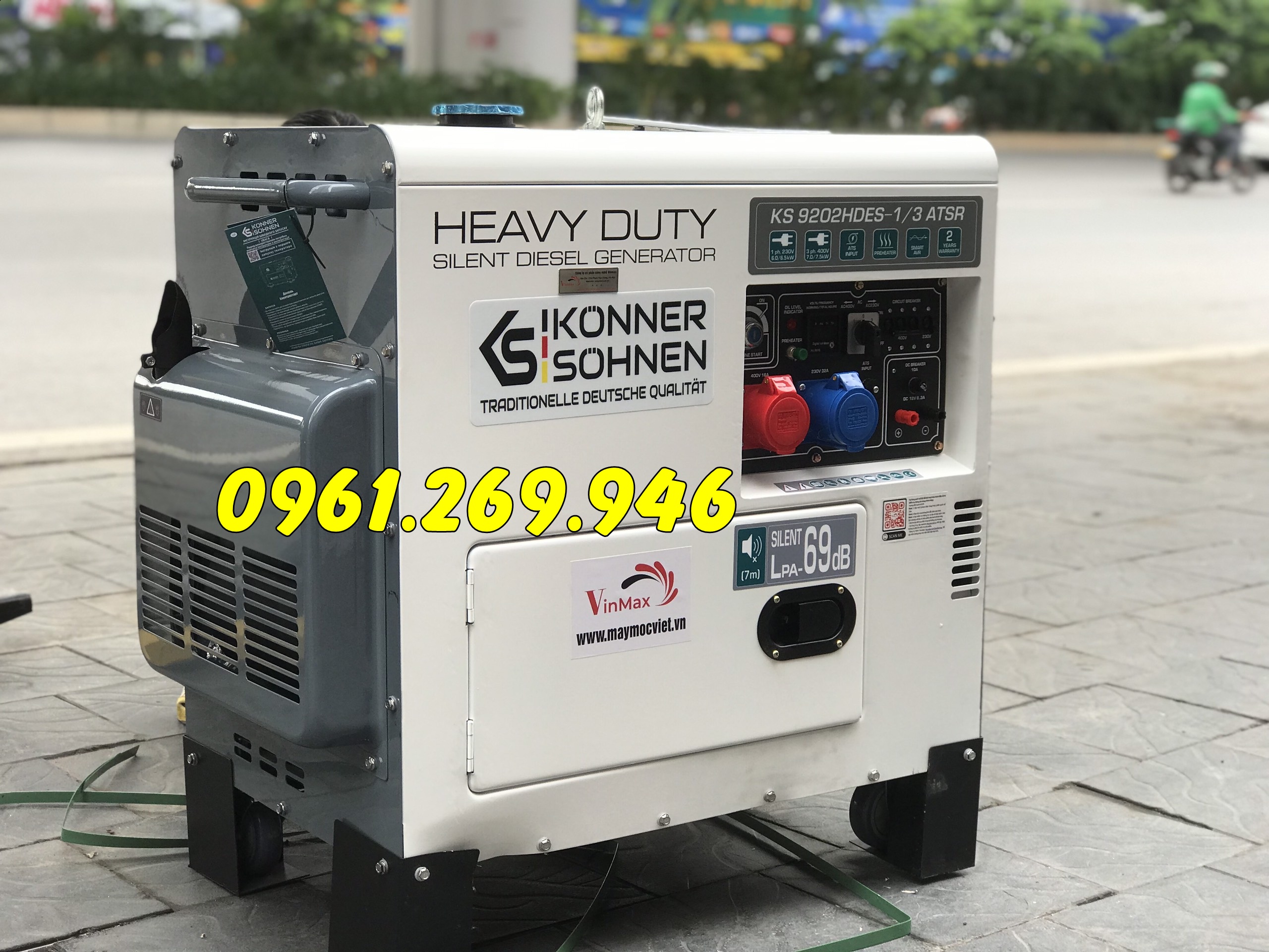 Máy phát điện 8kw chạy dầu Kohner & Sohnen KS 9202HDES-1/3 ATSR