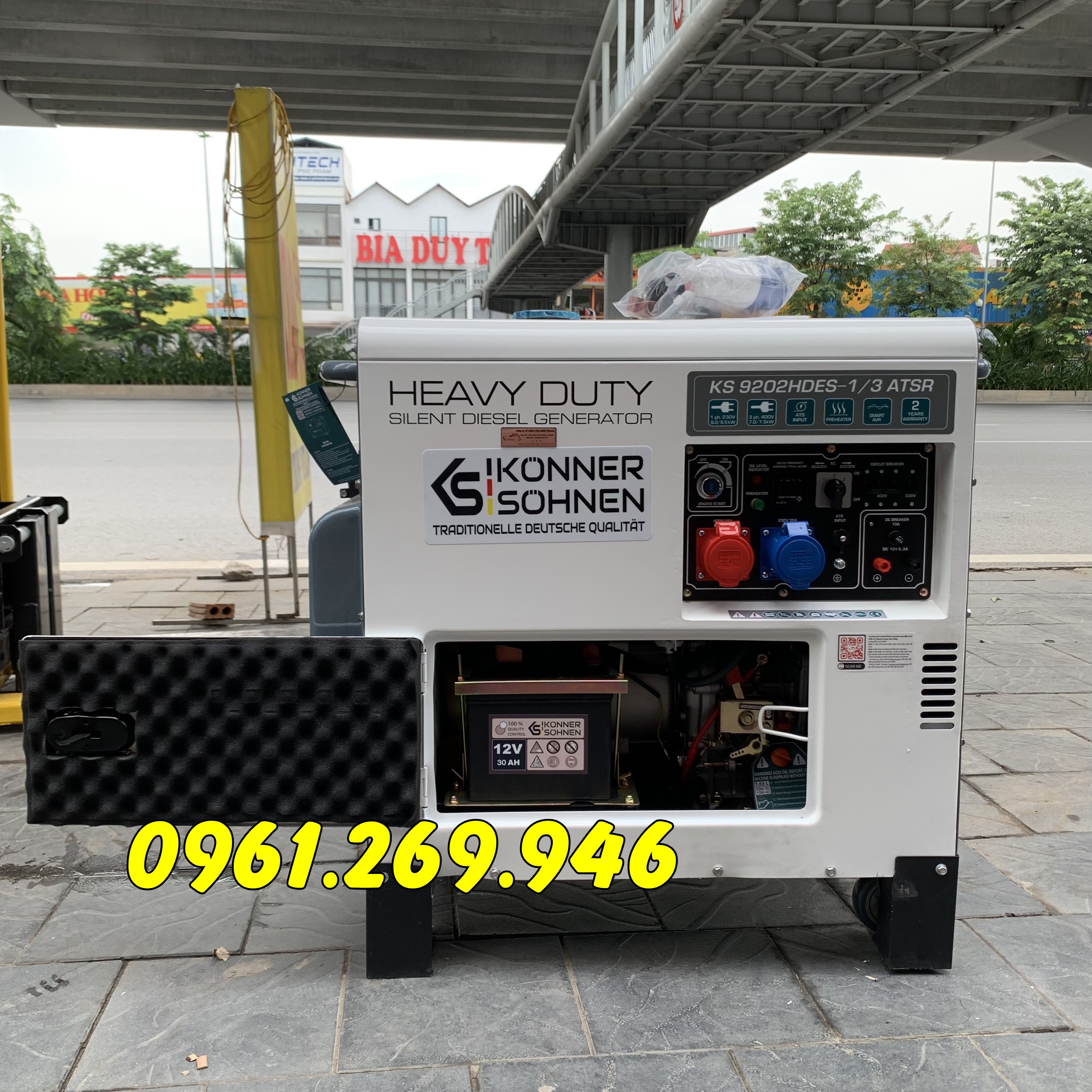 Máy phát điện 8kw chạy dầu Kohner & Sohnen KS 9202HDES-1/3 ATSR