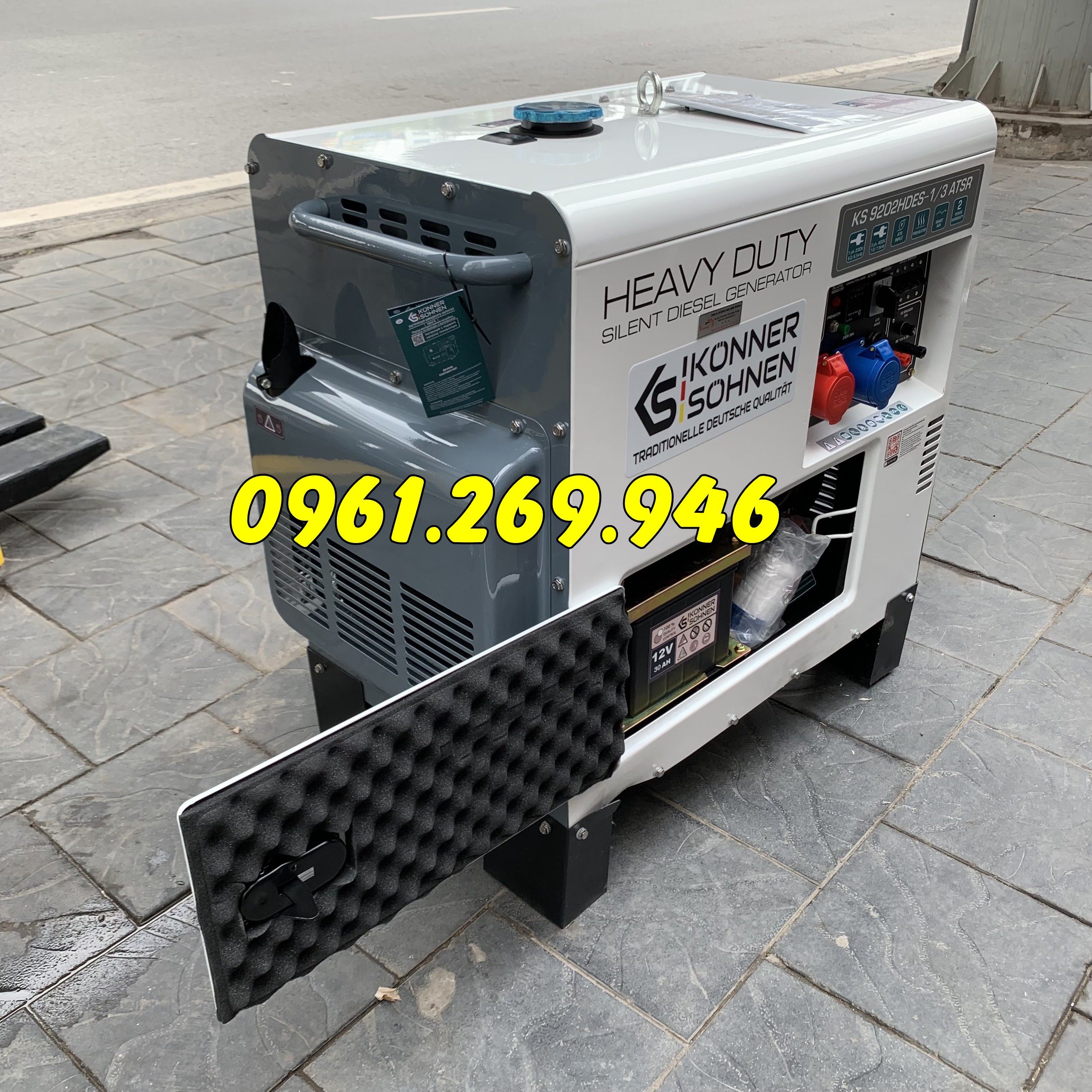 Máy phát điện 8kw chạy dầu Kohner & Sohnen KS 9202HDES-1/3 ATSR