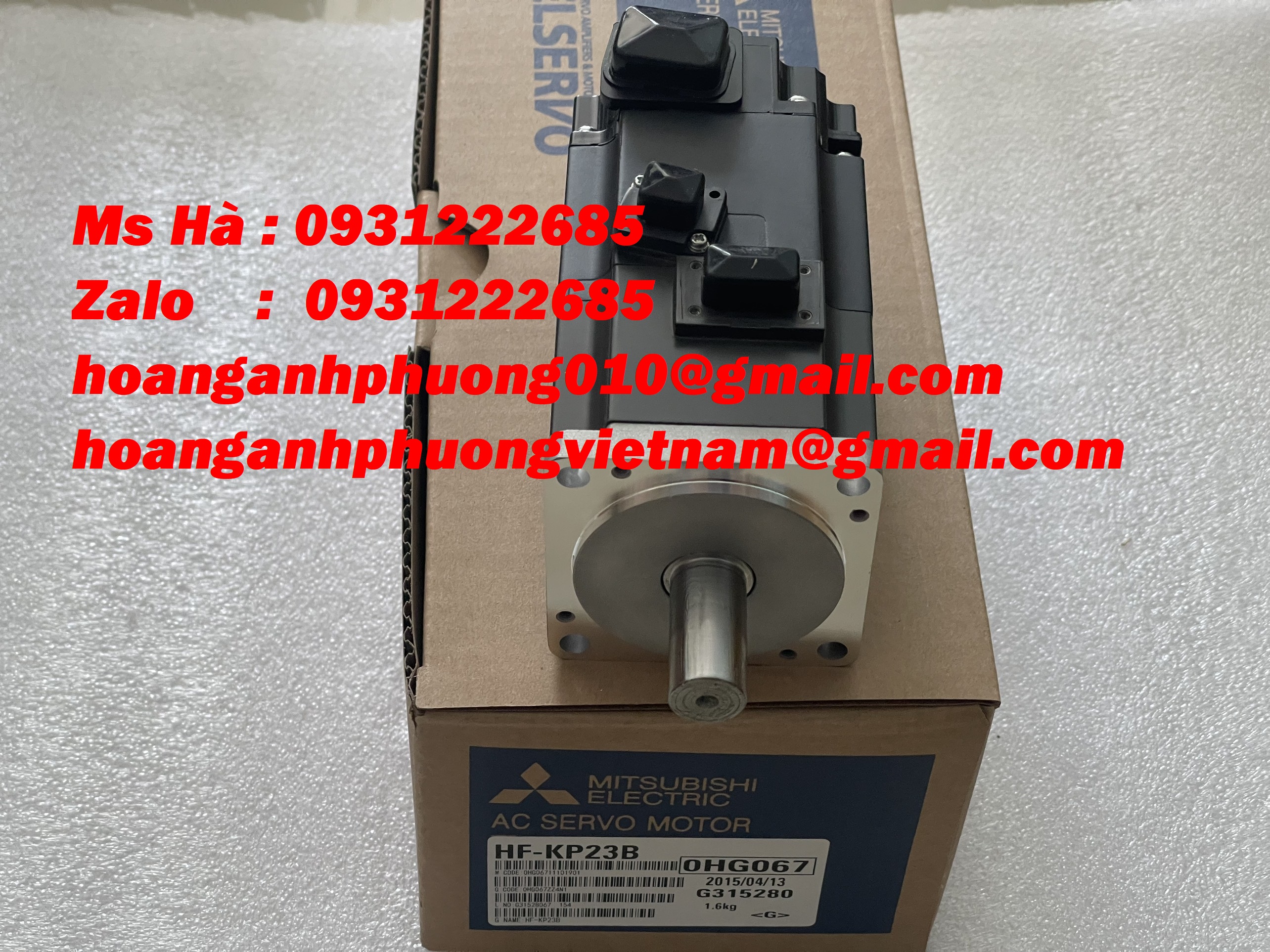 Servo có phanh chính hãng dòng mitsubishi HF-KP23B