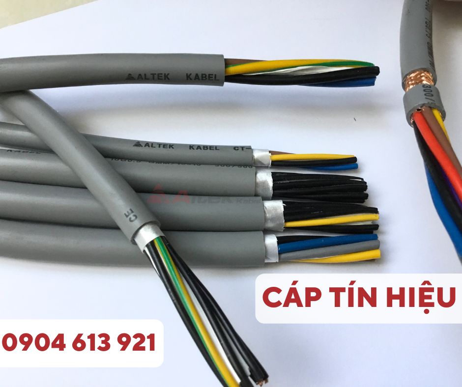 Cáp tín hiệu / cáp điều khiển chống nhiễu Altek kabel 2 đến 30 lõi