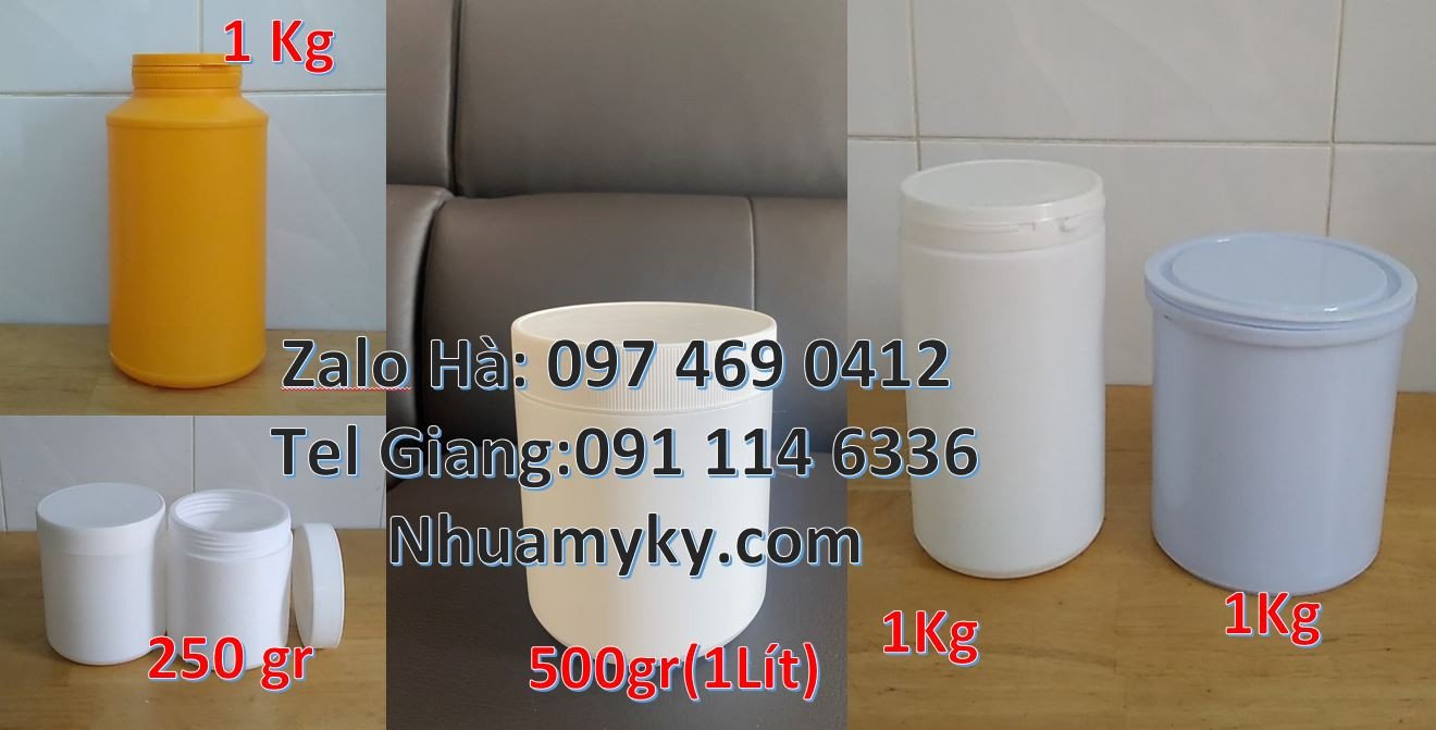 Bán hũ nhựa đựng bánh kẹo,hũ nhựa đựng hóa chất công nghiệp giá rẻ hcm