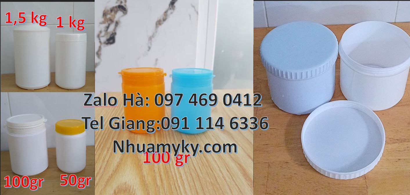Bán hũ nhựa đựng bánh kẹo,hũ nhựa đựng hóa chất công nghiệp giá rẻ hcm