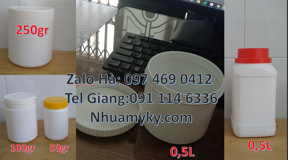 Bán hũ nhựa đựng bánh kẹo,hũ nhựa đựng hóa chất công nghiệp giá rẻ hcm