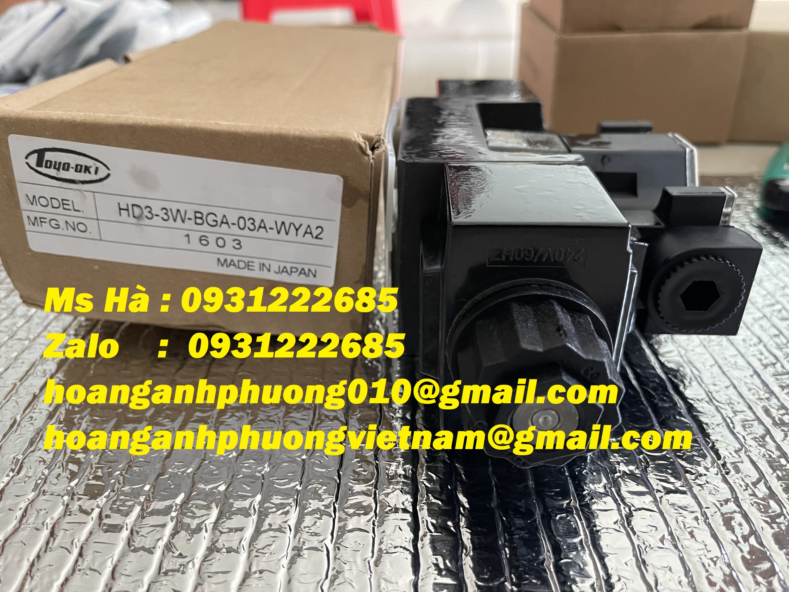 TOYO-OKI hàng mới 100% - van HD3-3W-BGA-03A-WYA2 - giá tốt
