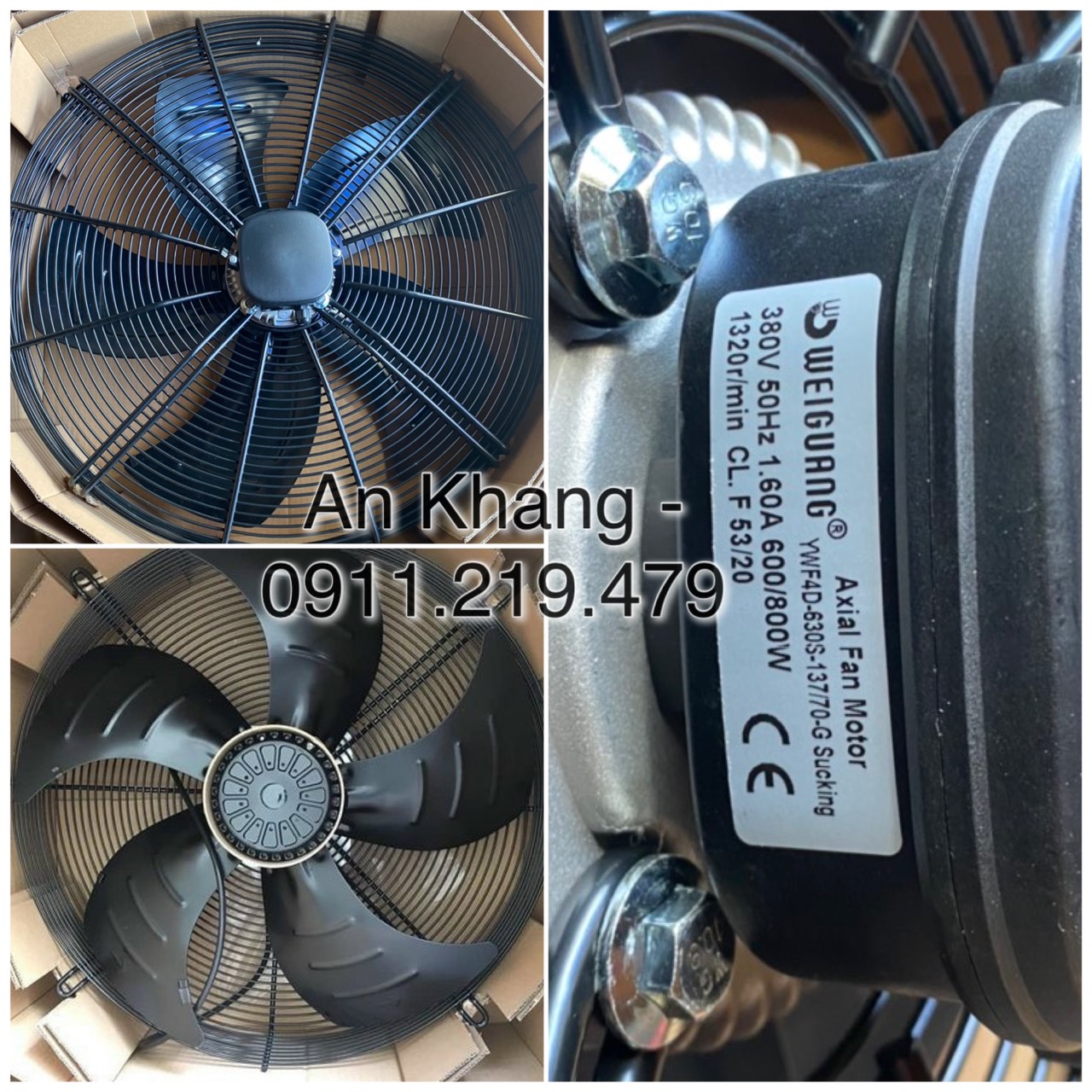 quạt có sẵn đường kính D630mm model YWF4D-630S