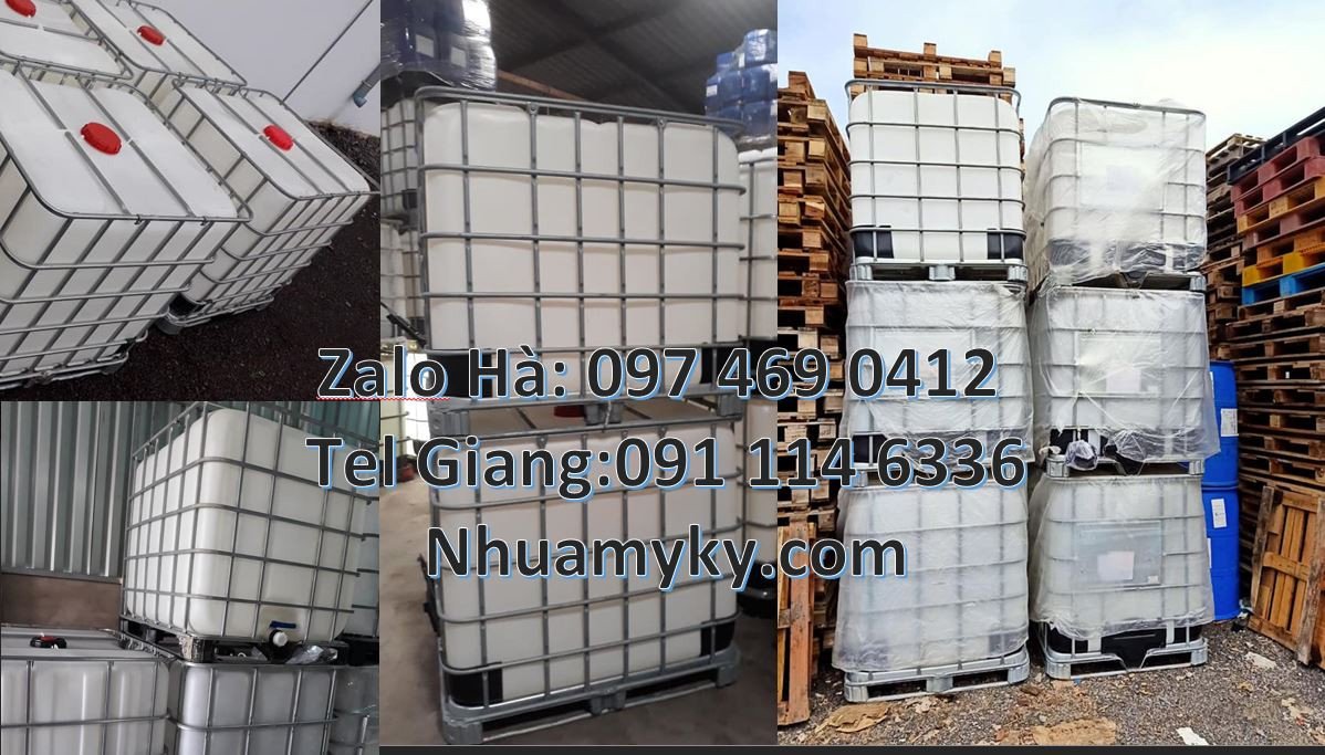 Bán thùng ibc cỡ lớn 1000l đựng hóa chất,thùng tank nhựa đựng nước sac