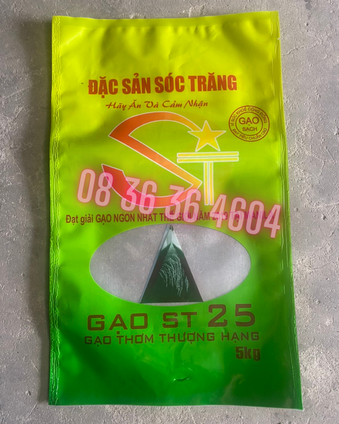 Bao bì đựng gạo st25 loại 5kg, 10kg giá tốt tại tphcm