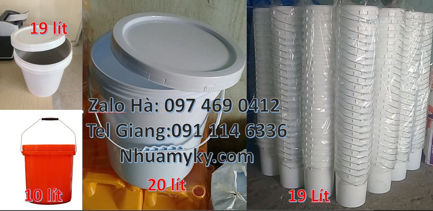 Bán thùng đựng sơn 20l màu trắng,thùng đựng sơn hdpe 30l chất lượng ca