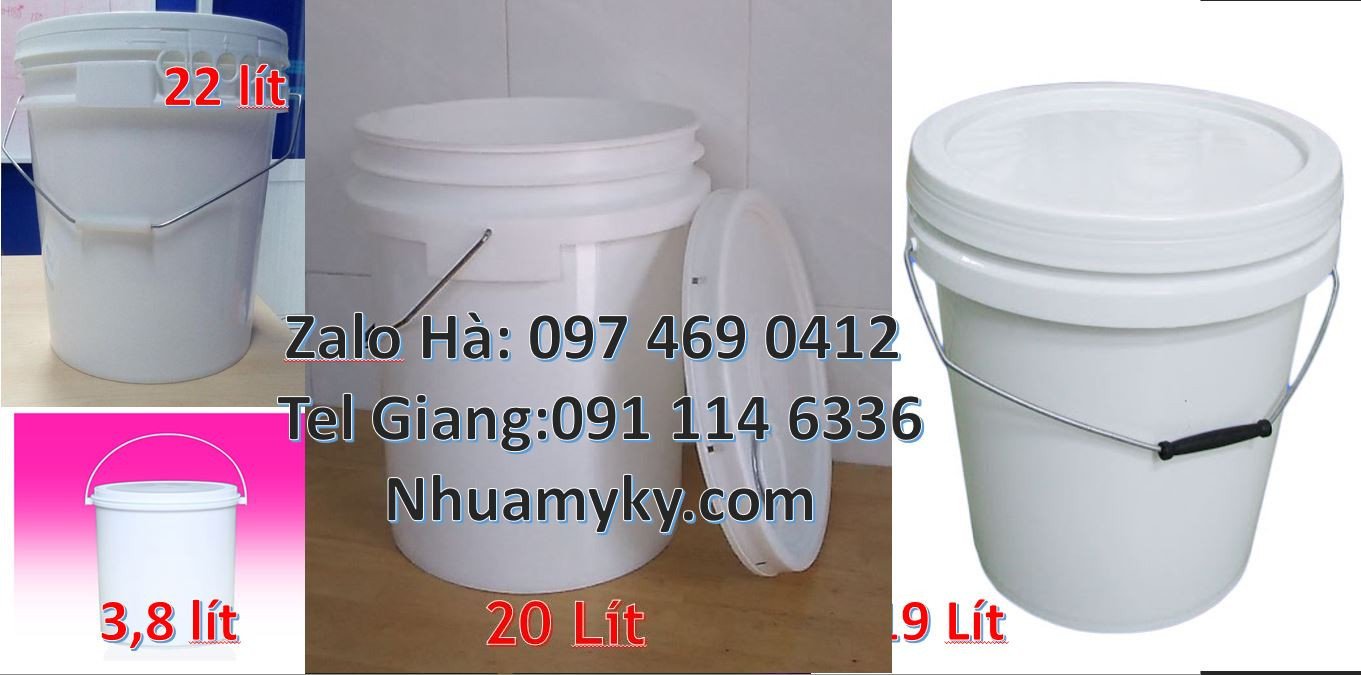 Bán thùng đựng sơn 20l màu trắng,thùng đựng sơn hdpe 30l chất lượng ca