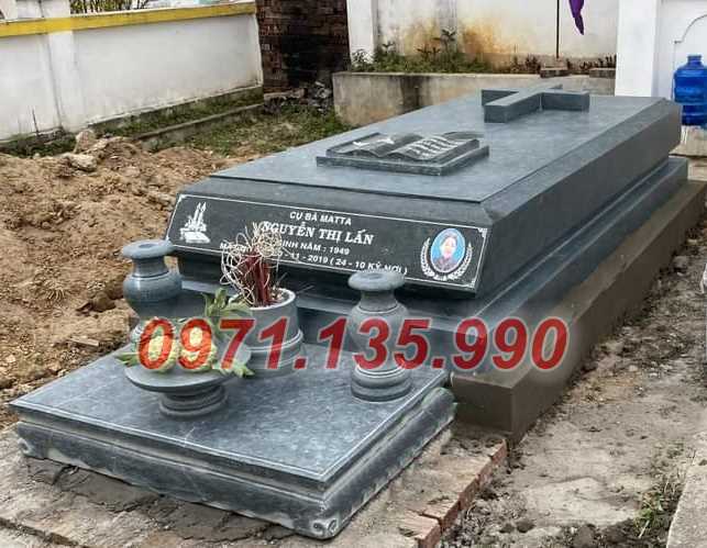Lăng mộ đạo - Mẫu mộ công giáo bằng đá xanh đẹp bán Bình Thuận