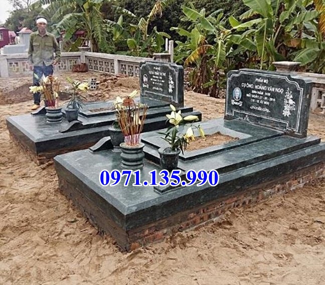 Mộ đá xanh rêu - Mẫu mộ bằng đá xanh rêu đẹp bán Bình Thuận