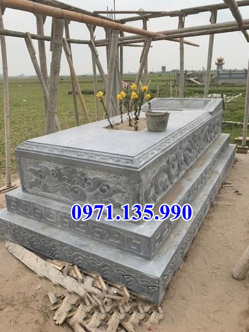 Mộ đá xanh rêu - Mẫu mộ bằng đá xanh rêu đẹp bán Bình Thuận