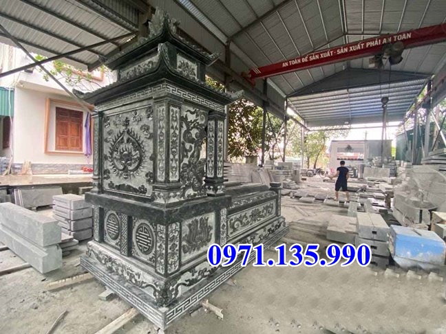 Mộ đá nguyên khối - Mẫu mộ đá tự nhiên đẹp bán Bình Thuận
