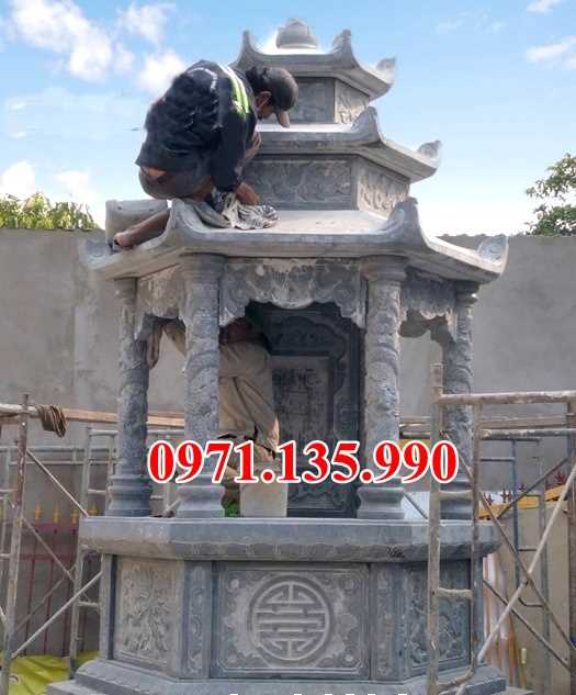 Mộ đá nguyên khối - Mẫu mộ đá tự nhiên đẹp bán Bình Thuận