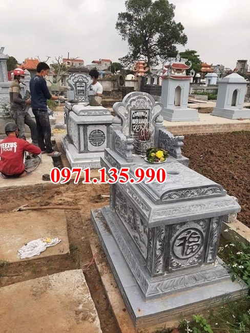 Mộ đá giá rẻ - Mẫu mộ đá đẹp chẩt lượng bằng đá bán Bình Thuận