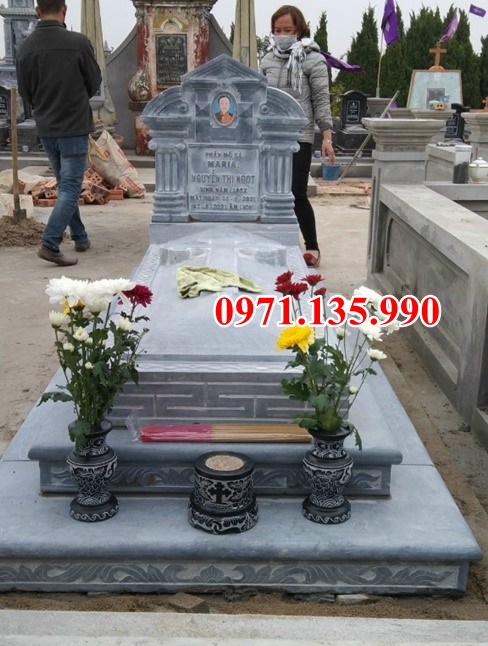 Mộ đá giá rẻ - Mẫu mộ đá đẹp chẩt lượng bằng đá bán Bình Thuận