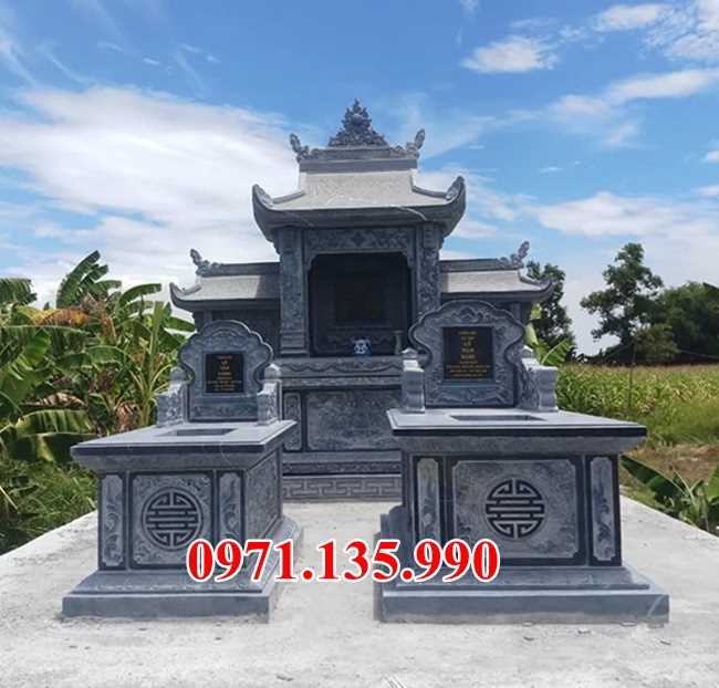 Mộ đá ông bà - Mẫu mộ đá bố mẹ bằng đá đẹp bán Bình Thuận
